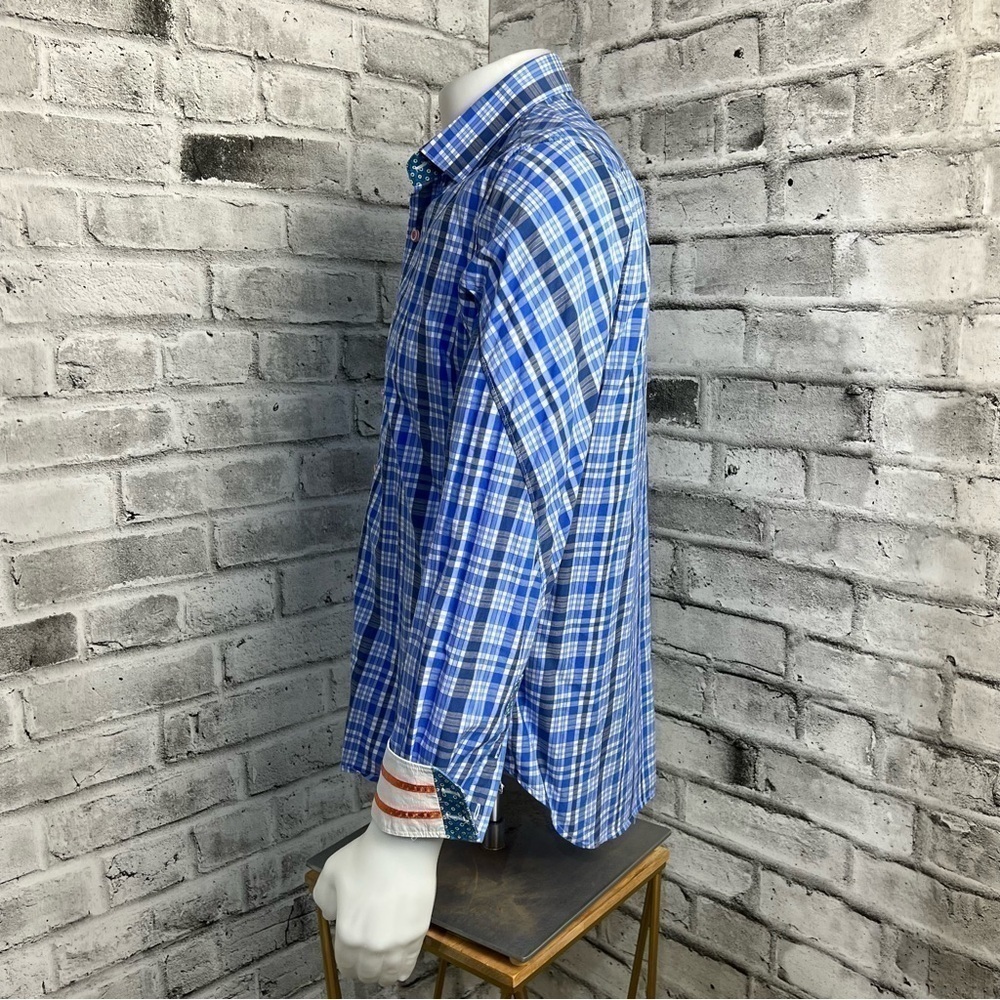 Robert Graham X Flip Cuff Plaid Checked Shirt - Picture 5 of 10